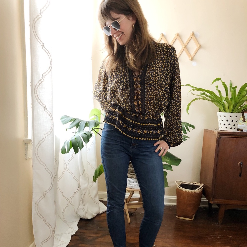 Free People boho blouse